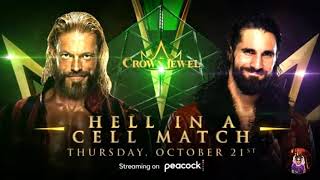 WWE Crown Jewel 2021 Edge vs Seth Rollins Official Match Card