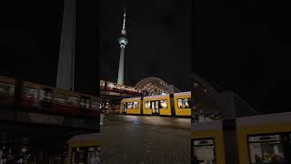 Berlin Alexander platz s Bahn and Tram .  #berlincity #shorts