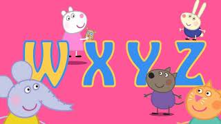 LEARN the ABC SONG with PEPPA PIG and her Family | ALPHABET SONG for KIDS | EIBICI