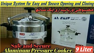 Best Aluminum Pressure Cooker Whistling Weight Valve Easy Secure Opening and Closing Variable Steam