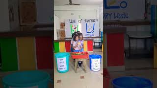 Use of dustbin|Sr KG|Part 1 #throwyourwaste #valuesongs #environmentalsongs #kindergardenactivities