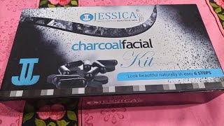 Jessica Charcoal Facial Kit Review / Jessica Whitening Facial Kit Review / Facial at home