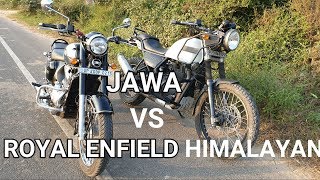 JAWA VS ROYAL ENFIELD HIMALAYAN