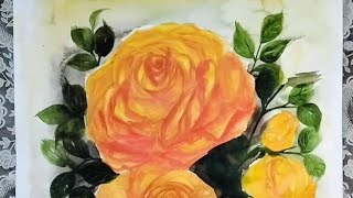 How To Paint Rose Painting Easy Way 🌹👌 Sabse Assan Trike Se Rose Painting M Colour karna sikhe