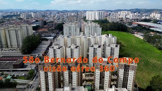 Visão aérea panorâmica 360° de São Bernardo do Campo a partir do MESC