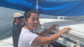 Motor sailing wrestling Busselton pier WA 2019 trim 507D414A 82FC 4998 8BF2 B266D75438EA