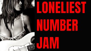 Loneliest Number Jam Classic Rock Guitar Backing Track (F Minor)