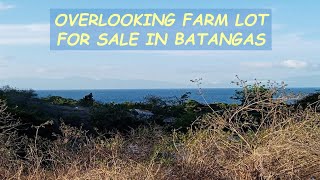 #61 AVAILABLE - OVERLOOKING FARM LOT NEAR the BEACH for Sale in Batangas Philippines