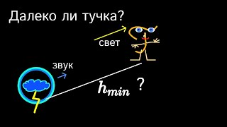 Задача про экспериментатора Глюка и тучку с молниями