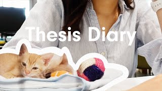 Life of a yr4 undergrad with 2 kittens | weekly thesis vlog 11 | NUS