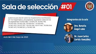 Sala de selección #1 de 2023 (Audiencia para decidir sobre los impedimentos)