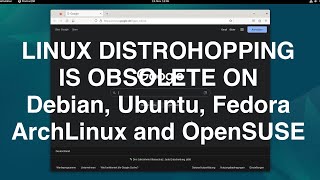 Debian VS Ubuntu VS Fedora VS ArchLinux VS OpenSuse