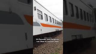 KA Pasundan Bawa Rangkaian Luar Dinas Kereta Eksekutif Stainless Steels