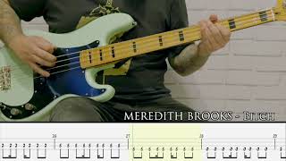 MEREDITH BROOKS - Bitch [BASS COVER + TAB]