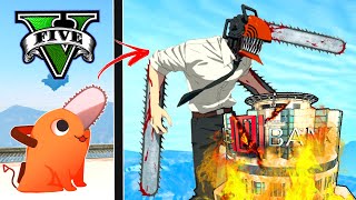 ATUALIZEI o CHAINSAW MAN FRACO até o CHAINSAW MAN nível MONSTRO no GTA 5 !