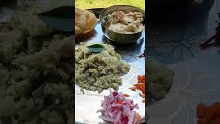 Nonveg Thali || chicken korma || Masala Rice || Salad || puri ||