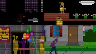 Все мини-игры из Five nights at Freddy's 2, 3, 4, 5