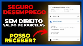 SEM DIREITO A SALDO DE PARCELAS VERIFICAR REQUERIMENTO ANTERIOR.