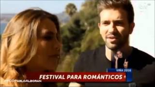 Entrevistas a Pablo Alborán para Chilevision antes de su concierto en el Festival