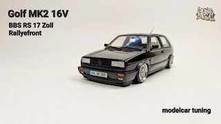 Golf GTI G60 Umbau auf 16V mit Eigenbau Rallyefront 1:18 | #diecast #tuning