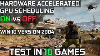 Hardware Accelerated GPU Scheduling ON VS OFF | Nvidia Drivers 451.48 | Test in 10 games