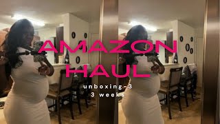 Amazon Unboxing :Try on Haul - Sexy pregnancy dress,stretchy and tall girl friendly l amazon finds !