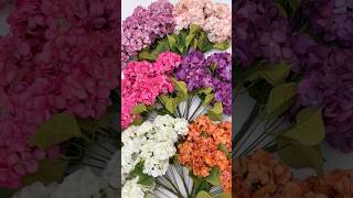 Angela Flower  5-head Hydrangea Artificial Flower Wedding Floral Arrangement Material