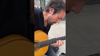 Shred guitarist Milan #aldimeola #guitar #alternatepicking #pacodelucia #shredguitar #busking #spain