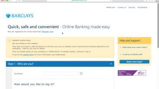 Barclays Bank Online Banking Login Instructions