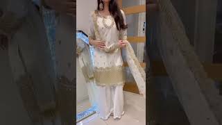 White sharara suit #viral #grwm #trending #shorts @stylishyou7842