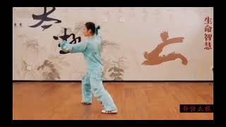 世界太极冠军黄雪晴老师演示杨式40式竞赛套路太极拳Yang-style 40-style competition routine Taijiquan (Huang Xueqing)