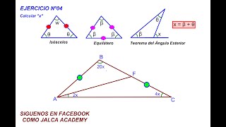 TRIÁNGULO ISOSCELES Y EQUILATERO &GEOMETRIA& EJERCICIO Nº 04: