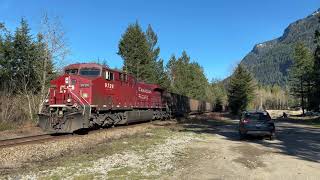 Trains BC 2014: CPKC 801 (Coal Train) @ Hope Canada 16MAR24 CP AC4400CW 9726 Leading