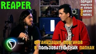 Пьяный Reaper или организация плагинов в папках