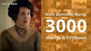 List 32 Basic | Most Common English Words 3000 | Daily Spoken Phrases | Learn English With TV Series