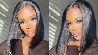 Step by Step How to install 4X4 14 inch bob wig closure install ft. TrueGloryHair|ClaireFendy