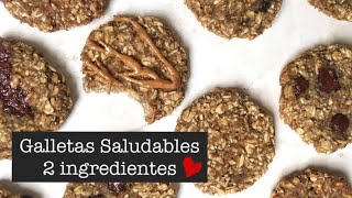 GALLETAS DE AVENA Y PLÁTANO || FÁCILES SALUDABLES VEGANAS