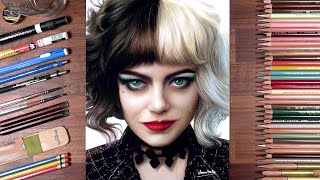 Drawing Cruella De Vil (Emma Stone) | drawholic