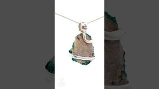 Stunning Dioptase Pendant Necklace Alert