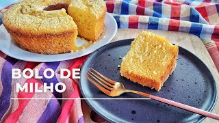 BOLO DE MILHO DE LIQUIDIFICADOR FÁCIL E RÁPIDO | MILHO DE LATINHA | BOLO DE MILHO COM COCO