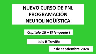 CURSO NUEVO DE PNL       PROGRAMACIÓN NEUROLINGüÍSTICA