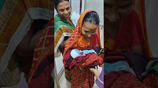 Grandmother holding her newborn baby #happyfamily #cutebaby #shorts