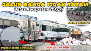 ADA APA?? JALUR TIDAK STABIL‼️ SEMUA KERETA WAJIB BERJALAN HANYA 20 Kp/j SAJA | DIJALUR GANDA BARU!!