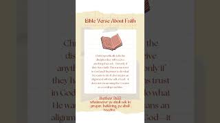 BIBLE VERSE ABOUT FAITH MATTHEW 21:22 | BIBLE VERSE | FAITH | WORD OF GOD @Blessings-dd3uv