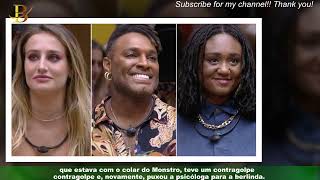 BBB 23: Bruna Griphao, Fred Nicácio e  Aline se enfrentam no 13° Paredão!