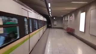 Athens metro Hyundai rotem departs from dafni station checking Samsung J7 2016 camera