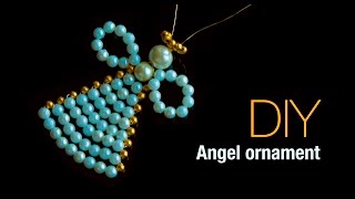 angel ornaments make great christmas decorations for christmas tree | Beads art\vineeta mishra