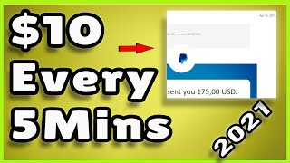 Earn $10 Every 5 Mins - Free Paypal Money 2021 #Shorts