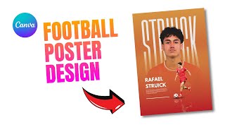 How to Create a Cool Sport Poster Design with Canva | Canva Football Poster Design | Canva Tutorials