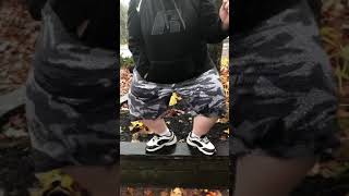 Fat kid crip walks on Halloween.mp4